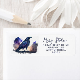 Custom Return Address Envelope   Starry Night Sky 