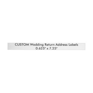 Custom Return Address Labels 0.625" x 7.25"