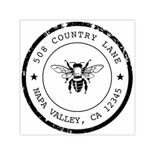 Custom Return Address  Self-inking Stamp,Bee Stamp