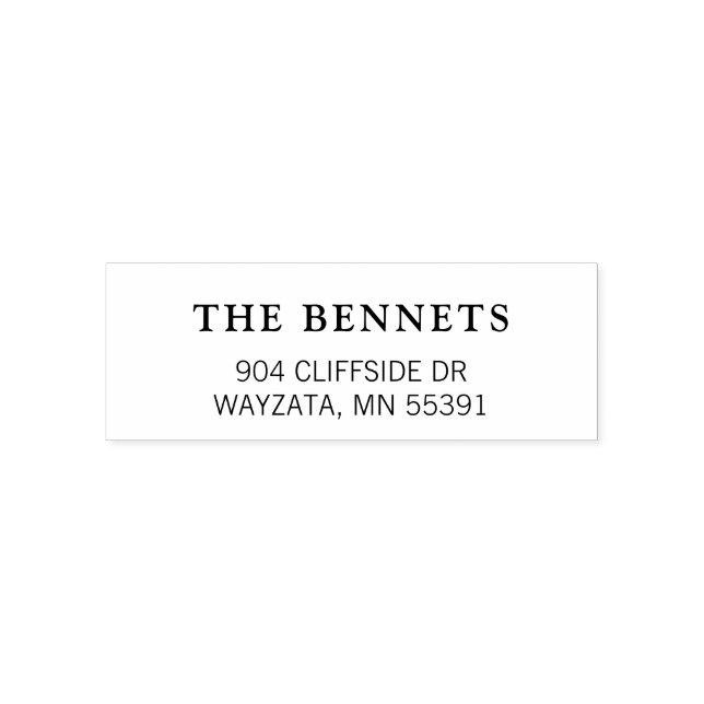Custom Return Address Stamp Classic Wedding Stamp (Design)