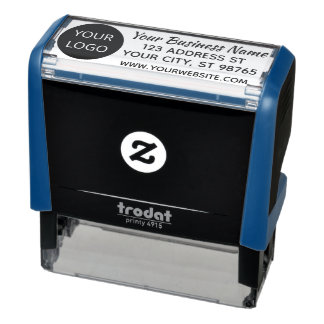 Custom Return Address Stamp for Business With Logo