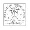 Custom Return Address Stamp with palm tree- custom