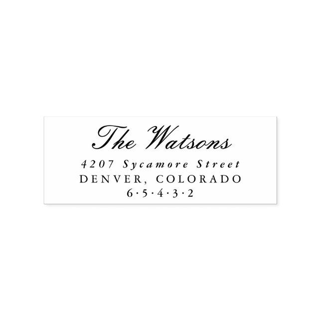 Custom Return Address Stamps (Imprint)