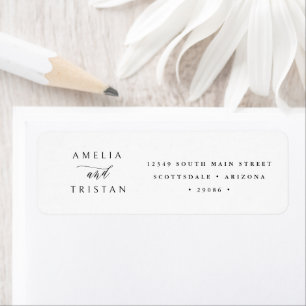 Custom Return Address Wedding Calligraphy Labels