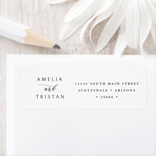 Custom Return Address Wedding Calligraphy Labels (Insitu)