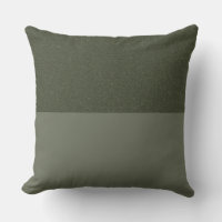 Custom Reversed Horizontal Moss Green Throw Pillow