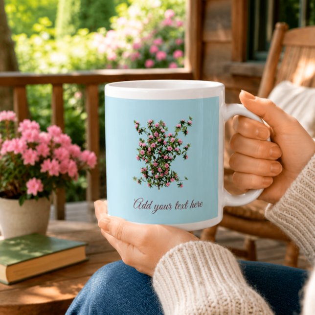 Custom Rhododendron Floral Garden Large Coffee Mug (Creator Uploaded)