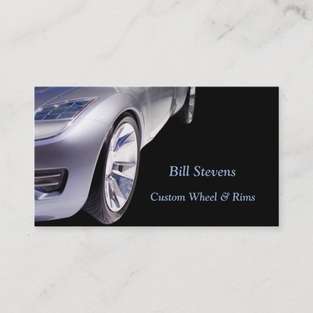 Custom Rims Business Card (Front)