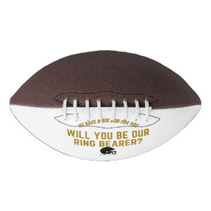 Custom Ring Bearer Football Proposal Gift American Football