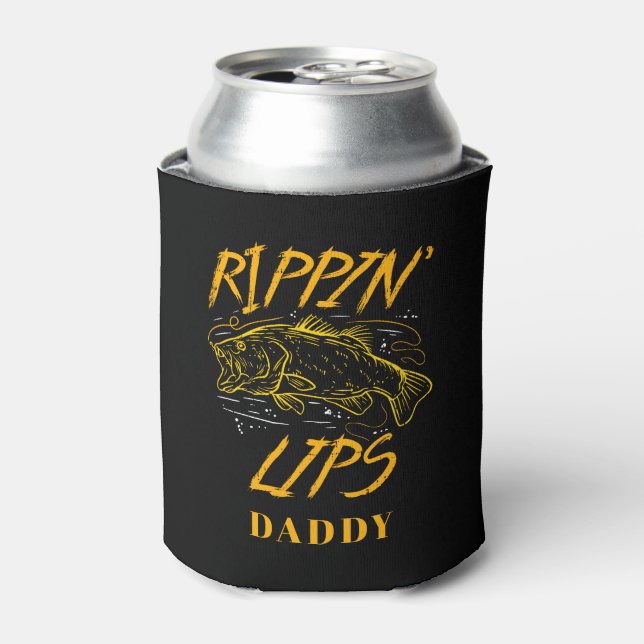 Custom Rippin Lips Catch and Release Fishing Can Cooler (Can Front)