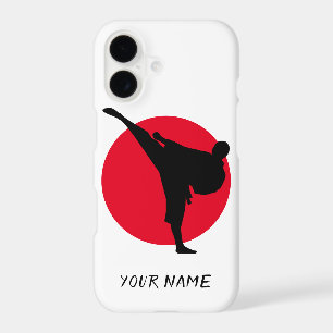 Custom rising sun martial arts karate kick design