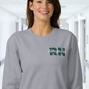 Custom RN Credentials with Name Sweatshirt