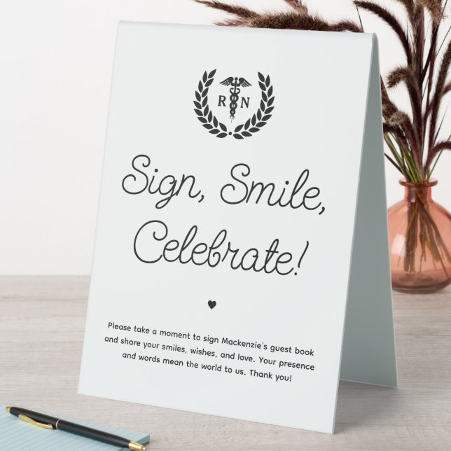 Custom RN Nursing School Graduation Guest Book (In SItu (Table))