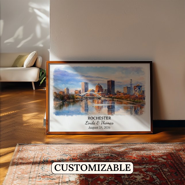 Custom Rochester Wall Art, Minnesota Poster (Creator Uploaded)