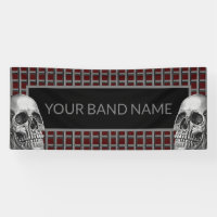 Custom Rock Band Skull Heavy Metal Music Festival