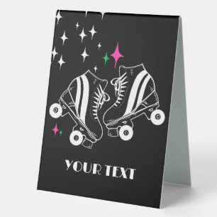 Custom Roller Skates Skating Black Disco Party