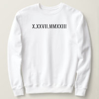 Custom Roman Numeral Anniversary Date Est Year