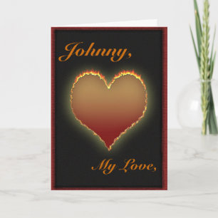 Custom Romance Heart Valentine's Day Card