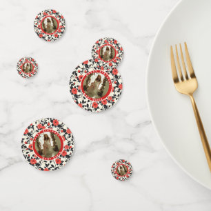 Custom Rose Floral Birthday Party Confetti