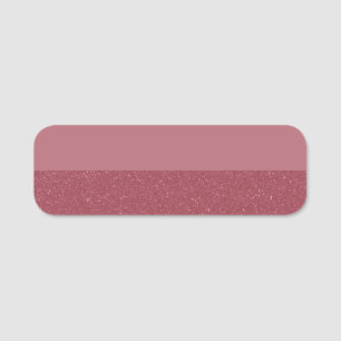Custom Rose Gold Bottom Glitter Classic Name Tag