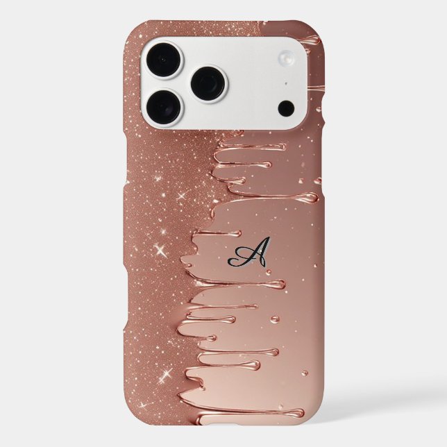 ✨ Custom Rose Gold Shine Glitter Name Drip (Back)