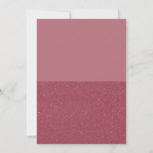 Custom Rose Gold Split Invitation (Matte + Noise)