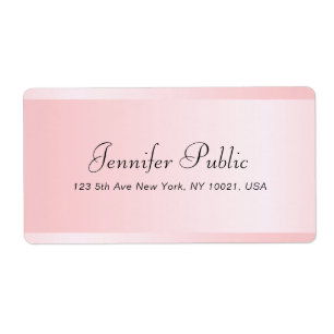 Custom Rose Gold Template Typography Shipping