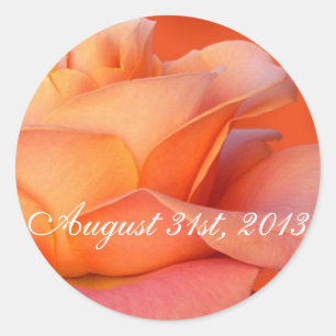 Custom Rose Stickers & Envelope Seal Templates