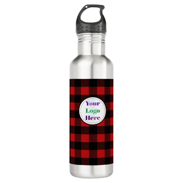 Custom Round Business Logo Corporate Promotional  710 Ml Water Bottle (Front)