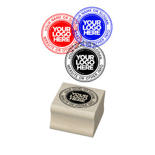 Custom Round Business Rubber Stamps