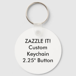 Custom Round Button Keychain Key Ring Blank