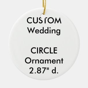 Custom ROUND Ceramic Hanging Ornament Decoration