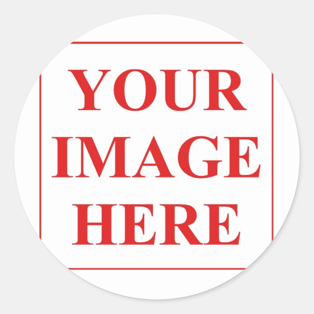 Custom Round Circle Sticker to Personalise (Front)