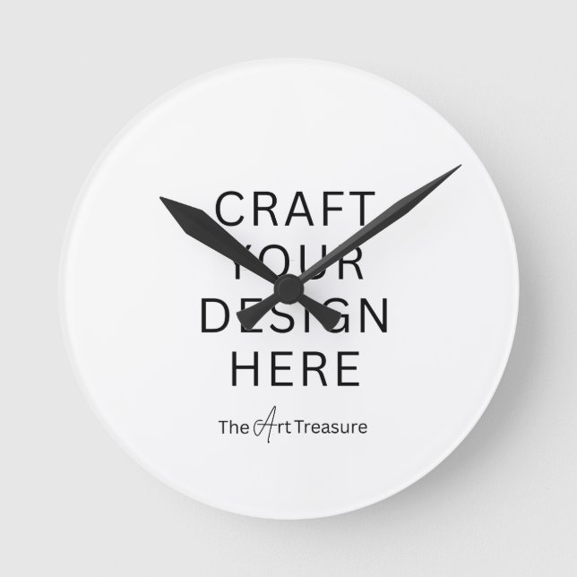 Custom Round Clock – Add Your Design, Photo, Logo (Front)