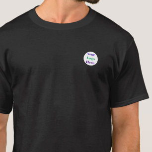Custom Round Logo Corporate Employee or Client T-Shirt