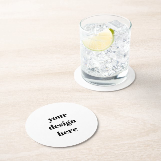 Custom Round Paper Coaster (Insitu)