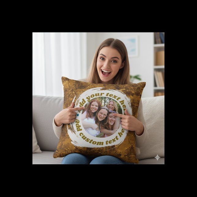 Custom Round Photo Pillow – Double-Sided (Zazzle Custom Round Photo Pillow – Double-Sided (Front))