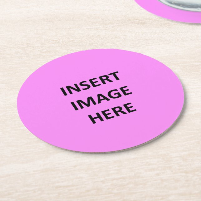 Custom Round Pulp Board Coaster Template (Angled)