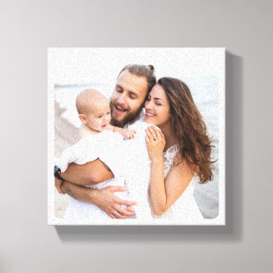 Custom Rounded Corner Photo Family Canvas Print