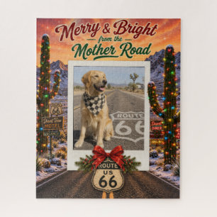 Custom Route 66 Holiday Family Memories Jigsaw Puzzle