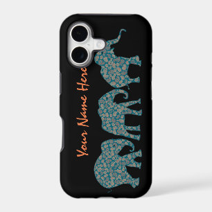 Custom Row of Paisley Elephants iPhone 5/5s Case