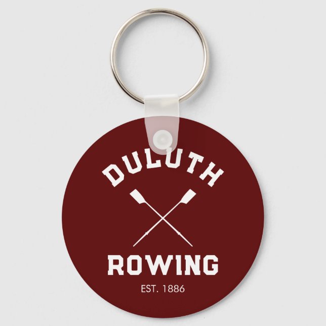 Custom Rowing Classic Round Sticker Key Ring (Front)
