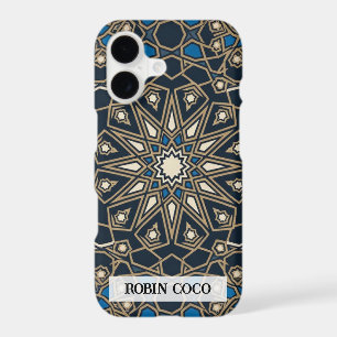 Custom Royal Midnight Gold Geometric Mosaic