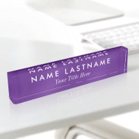 Custom Royal Purple Minimalist Simple Modern Title