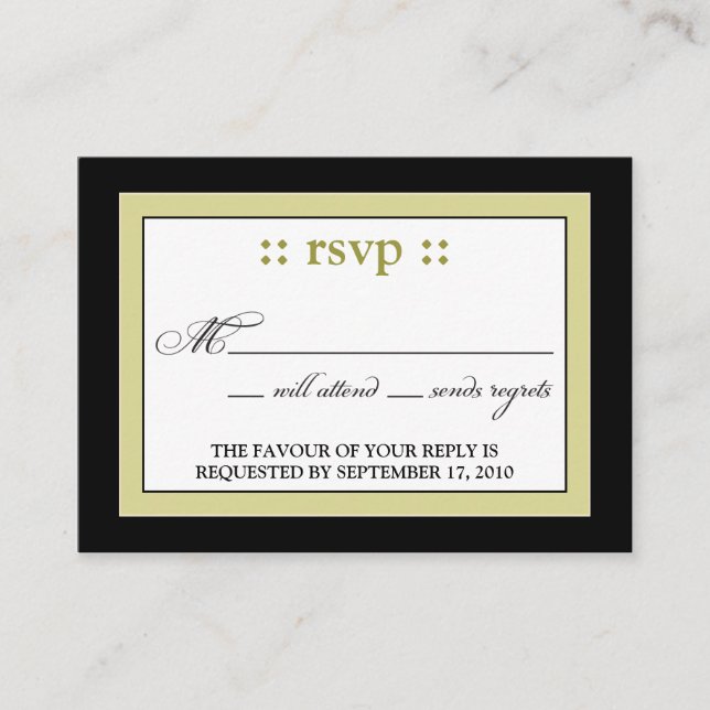 ::custom:: RSVP Anniversary Card (Front)