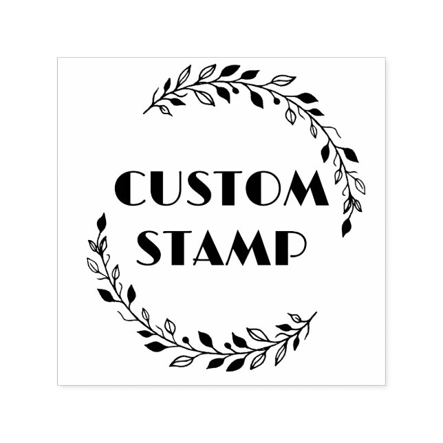 Custom rubber stamp, logo stamp, business branding self-inking stamp (Design)