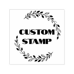 Custom rubber stamp, logo stamp, business branding self-inking stamp