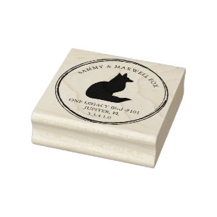 Custom Rubber Stamp Return Address Fox Theme