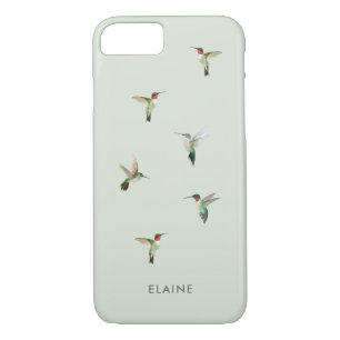 Custom Ruby-throated Hummingbirds iPhone 8/7 Case