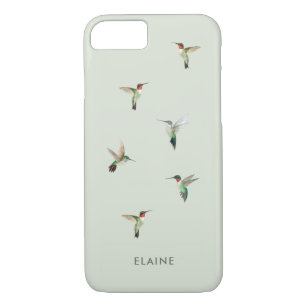 Custom Ruby-throated Hummingbirds Case-Mate iPhone Case